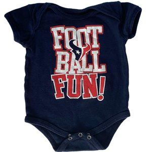 2/$12 💥♻ Outer Stuff Houston Texans Navy Bodysuit Onesie | Size  6/9m | 414